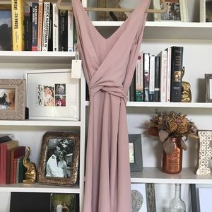 Aritzia Wilfred soft pink midi dress - XXS